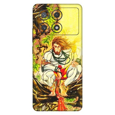 POCO Phone Skins (All Models) - Lord Hanuman - 3D Embossed Finish (L-152) Poco X6 PRO (5G)