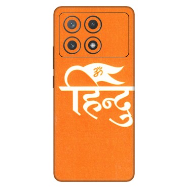 POCO Phone Skins (All Models) - Hindu Kesari - 3D Embossed Finish (L-154) Poco X6 PRO (5G)