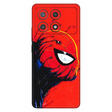 POCO Phone Skins (All Models) - Spiderman Face Venom - 3D Embossed Finish (L-165) Poco X6 PRO (5G)