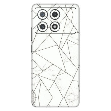 POCO Phone Skins (All Models) - Luxury White Marble Effect - 3D Embossed Finish (L-168) Poco X6 PRO (5G)