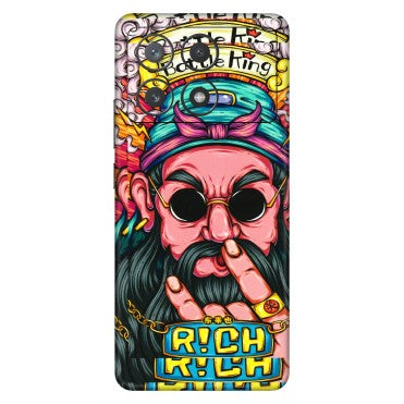 POCO Phone Skins (All Models) - Battle King Dude Face - 3D Embossed Finish (L-178) Poco X6 PRO (5G)