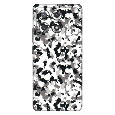 POCO Phone Skins (All Models) - White Black Camouflage - 3D Embossed Finish (L-18) Poco X6 PRO (5G)