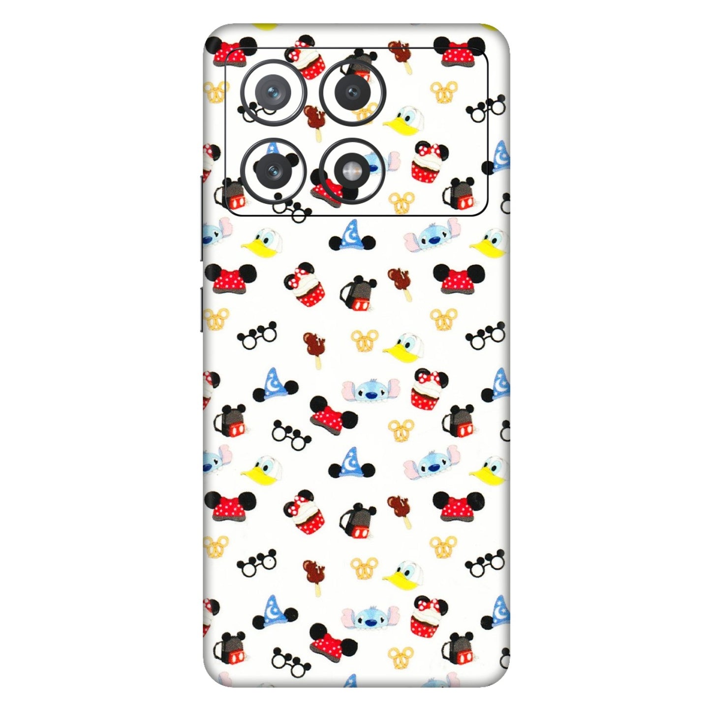 POCO Phone Skins (All Models) - Minnie Mouse & Donald Doodles s - 3D Embossed Finish (L-194) Poco X6 PRO (5G)