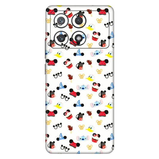 POCO Phone Skins (All Models) - Minnie Mouse & Donald Doodles s - 3D Embossed Finish (L-194) Poco X6 PRO (5G)