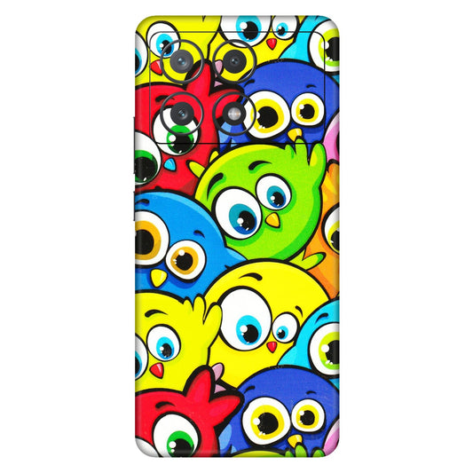 POCO Phone Skins (All Models) - Cute Fluffy Birds - 3D Embossed Finish (L-213) Poco X6 PRO (5G)