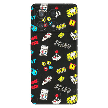 POCO Phone Skins (All Models) - Gaming Doodles - 3D Embossed Finish (L-224) Poco X6 PRO (5G)