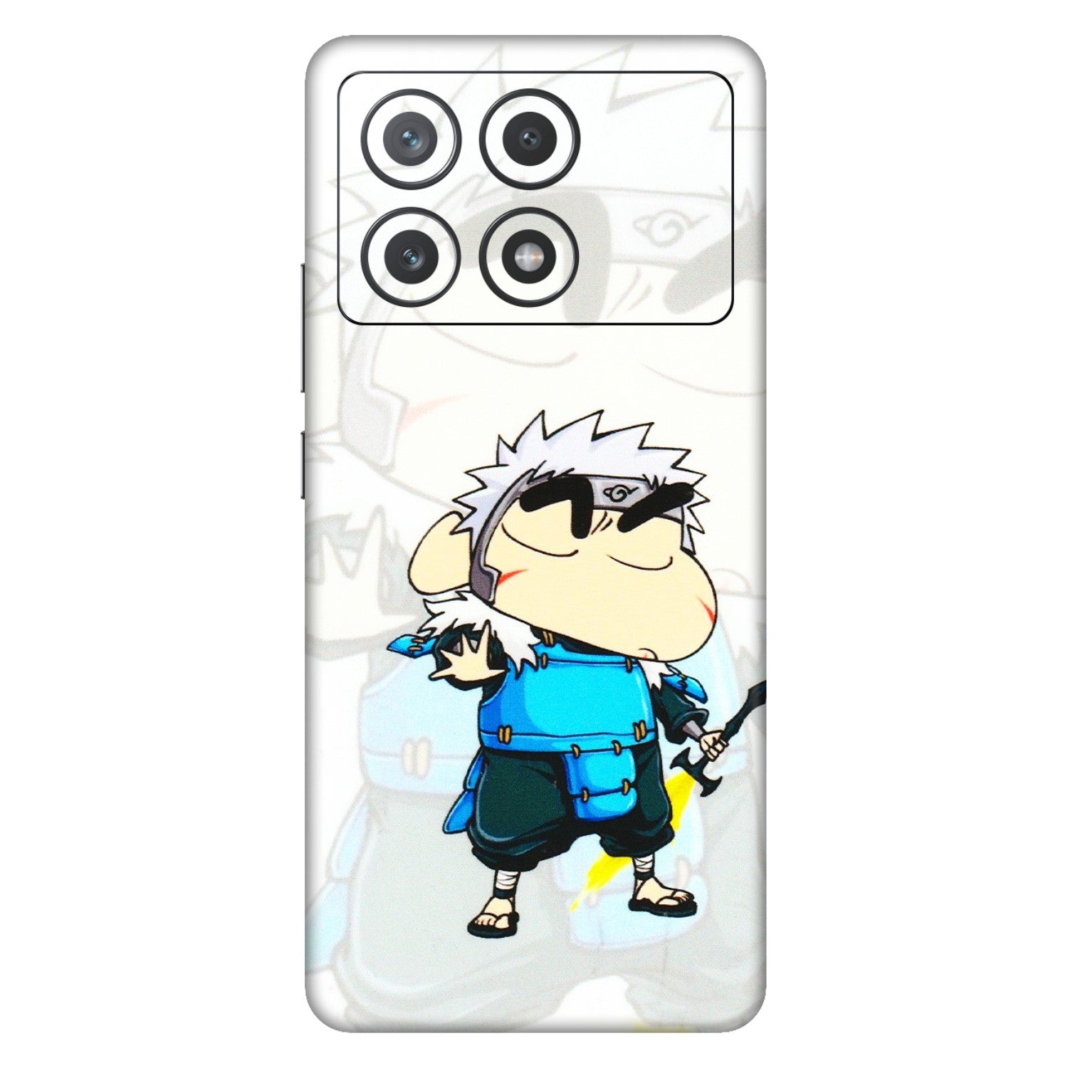 POCO Phone Skins (All Models) - Angry Young Shinchan - 3D Embossed Finish (L-226) Poco X6 PRO (5G)