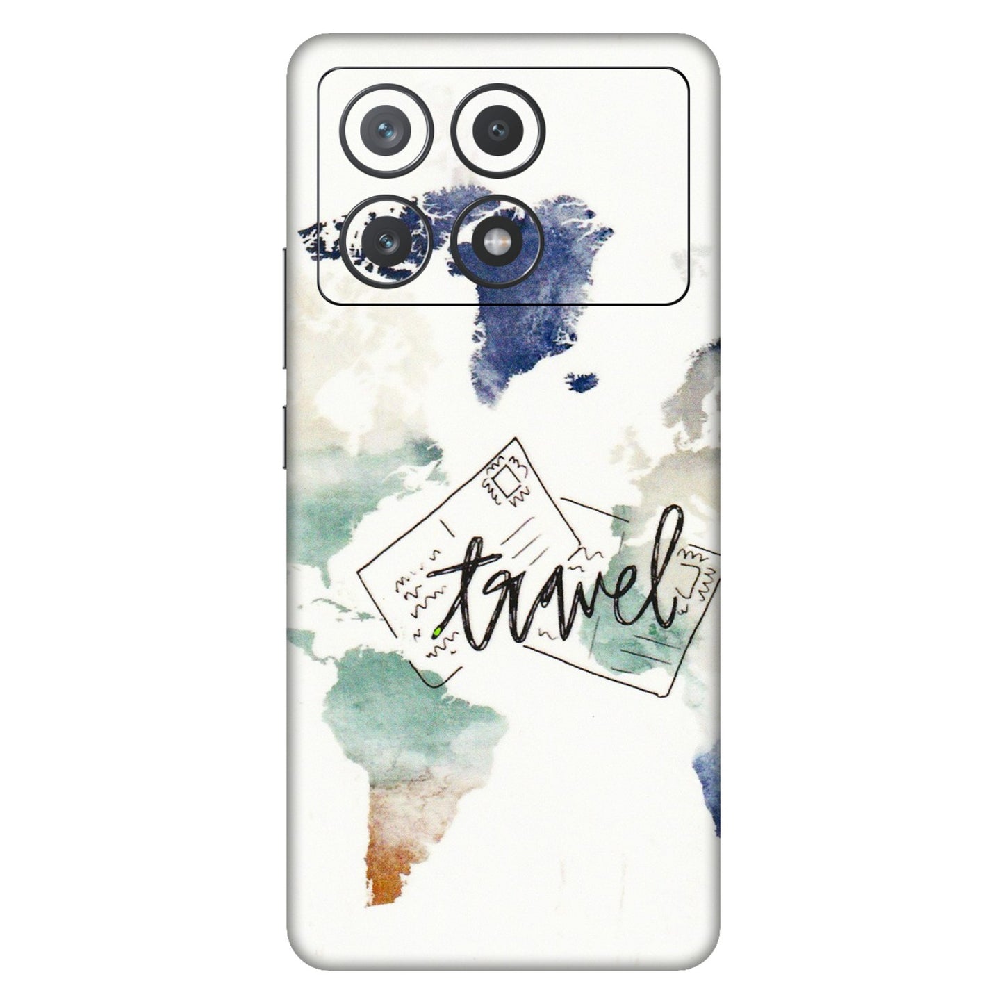 POCO Phone Skins (All Models) - Travel The World - 3D Embossed Finish (L-232) Poco X6 PRO (5G)