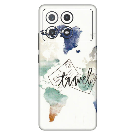 POCO Phone Skins (All Models) - Travel The World - 3D Embossed Finish (L-232) Poco X6 PRO (5G)