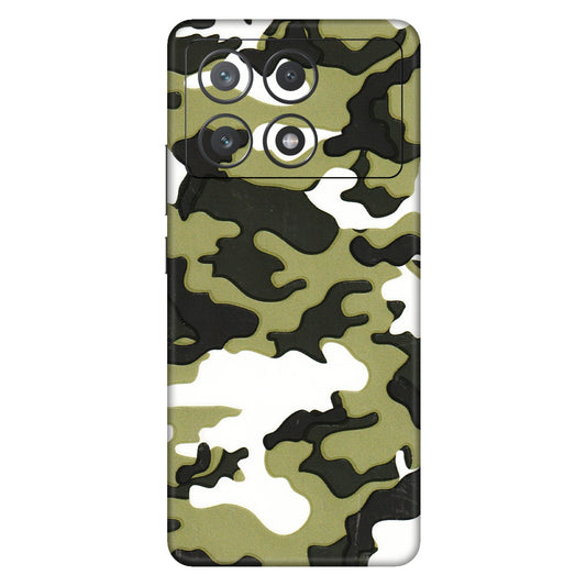 POCO Phone Skins (All Models) - Camouflages White And Green - 3D Embossed Finish (L-243) Poco X6 PRO (5G)
