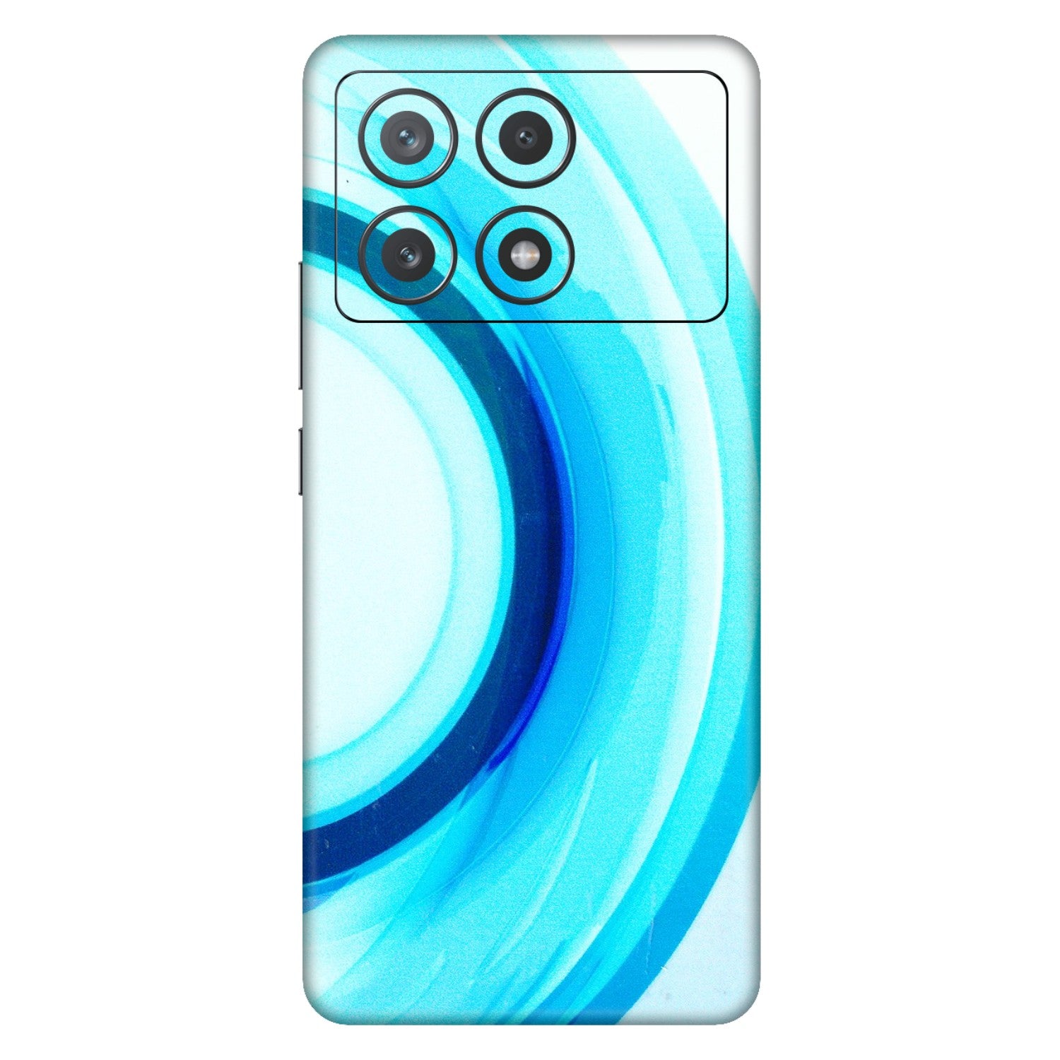 POCO Phone Skins (All Models) - The Blue Curve - 3D Embossed Finish (L-244) Poco X6 PRO (5G)