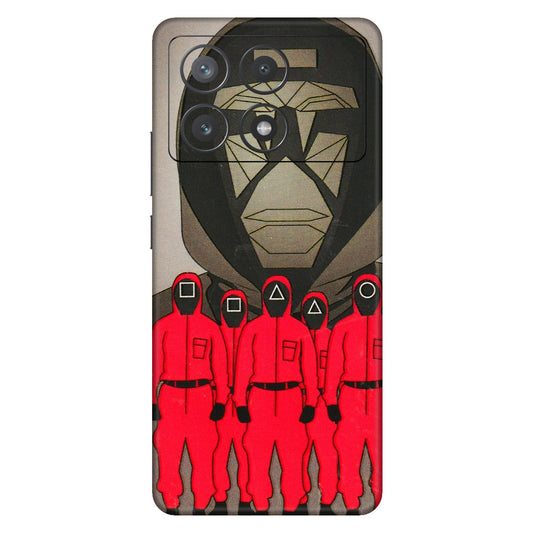 POCO Phone Skins (All Models) - Squid Game Hero - 3D Embossed Finish (L-245) Poco X6 PRO (5G)