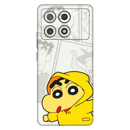 POCO Phone Skins (All Models) - Yellow Shinchan Comic - 3D Embossed Finish (L-246) Poco X6 PRO (5G)