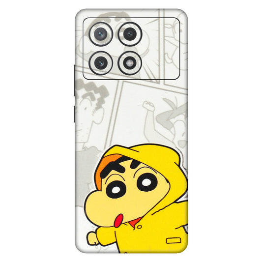 POCO Phone Skins (All Models) - Yellow Shinchan Comic - 3D Embossed Finish (L-246) Poco X6 PRO (5G)
