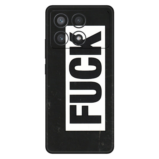 POCO Phone Skins (All Models) - The F Word - 3D Embossed Finish (L-255) Poco X6 PRO (5G)