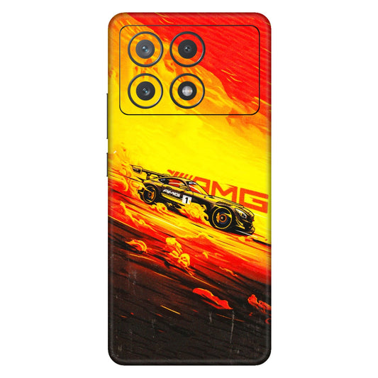 POCO Phone Skins (All Models) - AMG Car Speed Cover - 3D Embossed Finish (L-256) Poco X6 PRO (5G)