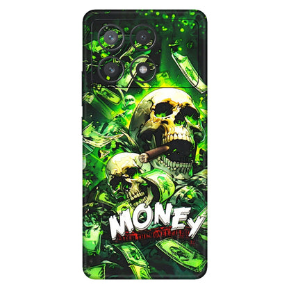POCO Phone Skins (All Models) - Skull Money - 3D Embossed Finish (L-303) Poco X6 PRO (5G)
