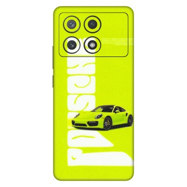 POCO Phone Skins (All Models) - Lime Green Porche - 3D Embossed Finish (L-30) Poco X6 PRO (5G)