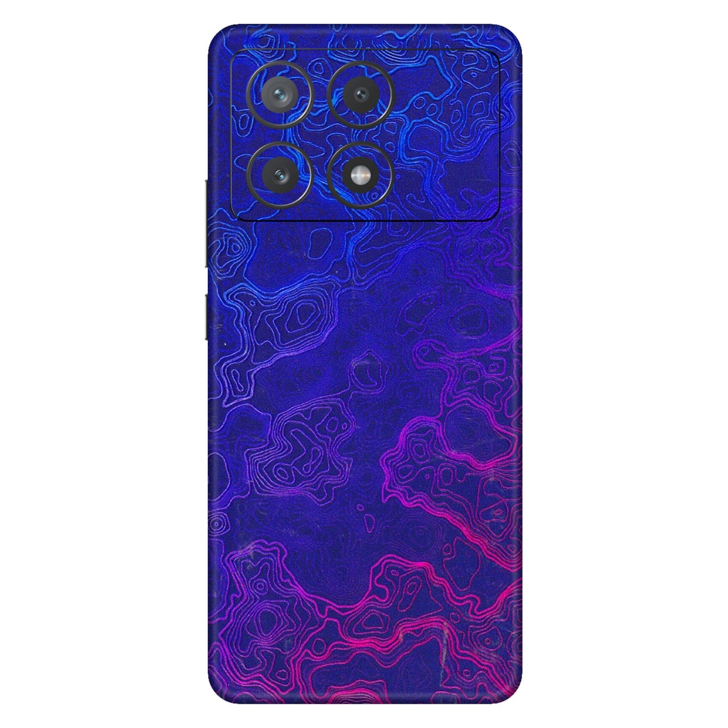 POCO Phone Skins (All Models) - Purple Ripples Swirl - 3D Embossed Finish (L-314) Poco X6 PRO (5G)