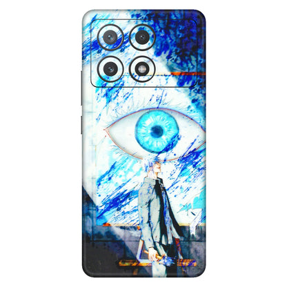 POCO Phone Skins (All Models) - Anime Sea Blue Eye - 3D Embossed Finish (L-318) Poco X6 PRO (5G)