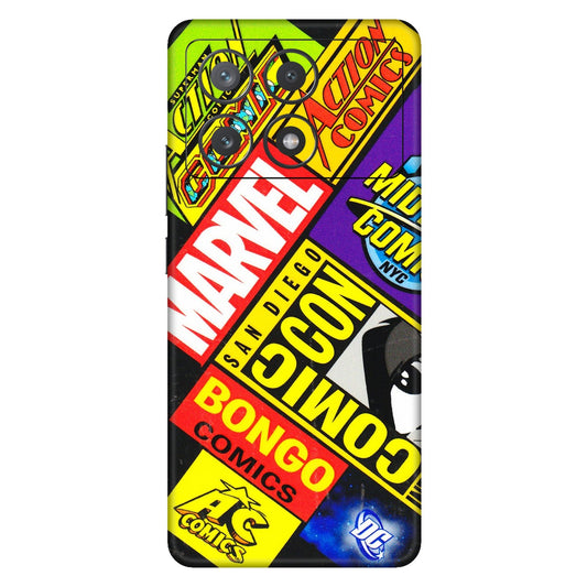 POCO Phone Skins (All Models) - Bongo Comic Con - 3D Embossed Finish (L-325) Poco X6 PRO (5G)
