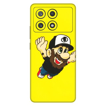 POCO Phone Skins (All Models) - Flying Beardo - 3D Embossed Finish (L-60) Poco X6 PRO (5G)
