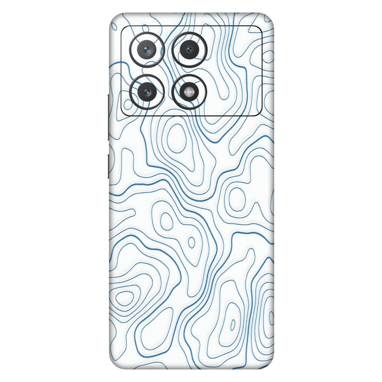 POCO Phone Skins (All Models) - Blue And White Swirls - Matte Finish (M-139) Poco X6 PRO (5G)