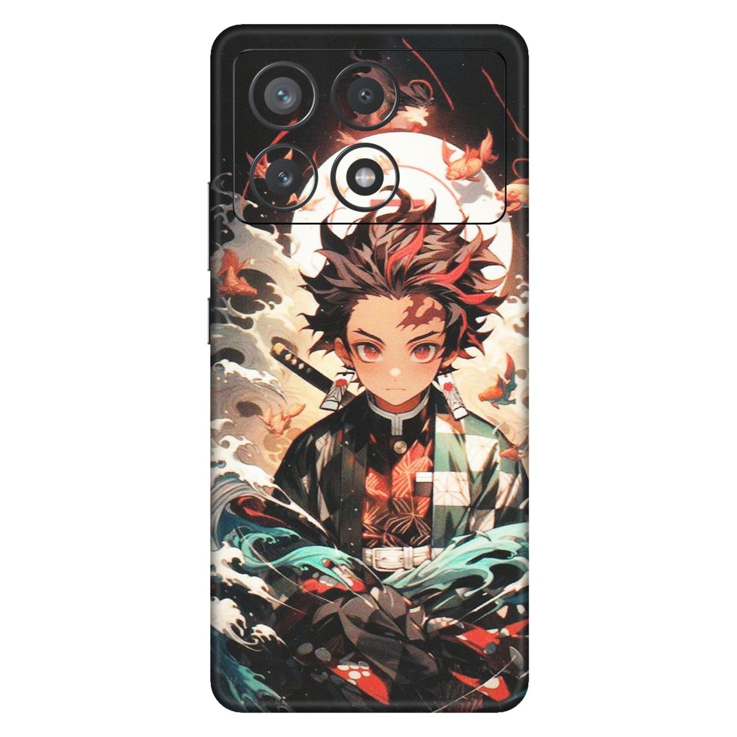 POCO Phone Skins (All Models) - Tanjiro Demon Slayer Anime - Matte Finish (M-158) Poco X6 PRO (5G)