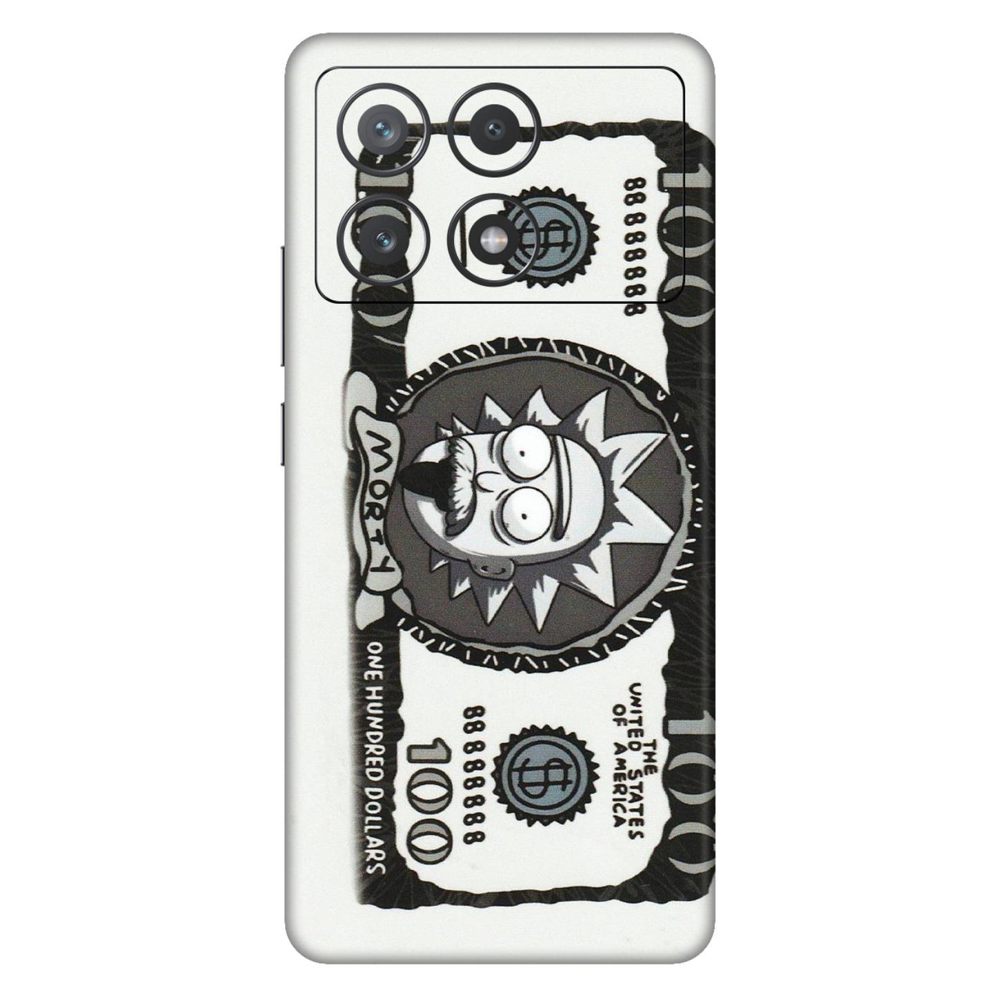 POCO Phone Skins (All Models) - Rick And Morty Hundred Dollar Anime - Matte Finish (M-161) Poco X6 PRO (5G)