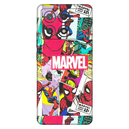 POCO Phone Skins (All Models) - Marvel Comic Spiderman Grafitti - Matte Finish (M-72) Poco X6 PRO (5G)