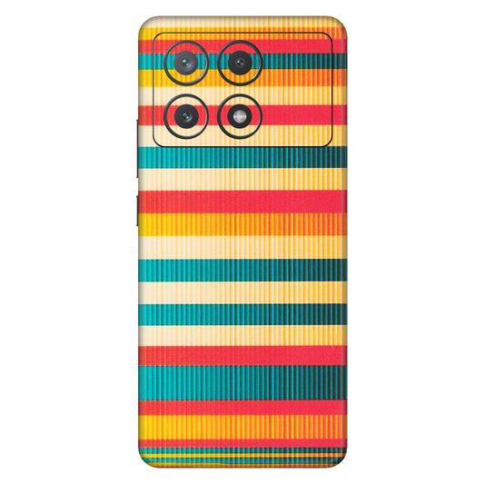 POCO Phone Skins (All Models) - Colourful Stripes Soothing Effect - Matte Finish (M-86) Poco X6 PRO (5G)