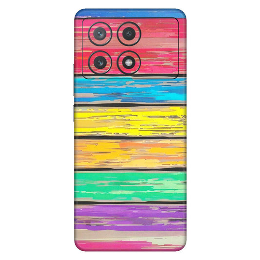 POCO Phone Skins (All Models) - Multi Colour Wooden Wall - Matte Finish (M-96) Poco X6 PRO (5G)