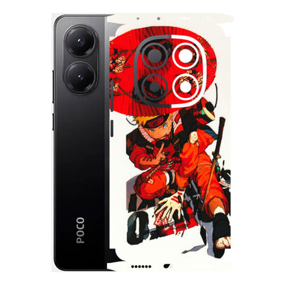 POCO Phone Skins (All Models) - Naruto - 3D Embossed Finish (L-208) Poco X7 5G