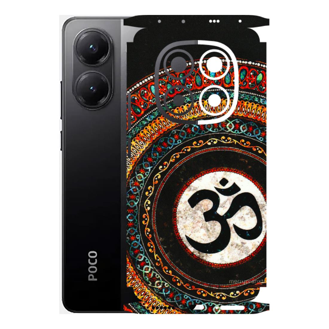 POCO Phone Skins (All Models) - Aum Chant Abstract - 3D Embossed Finish (L-42) Poco X7 5G