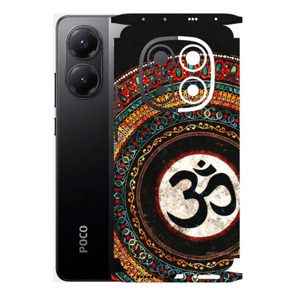 POCO Phone Skins (All Models) - Aum Chant Abstract - 3D Embossed Finish (L-42) Poco X7 5G
