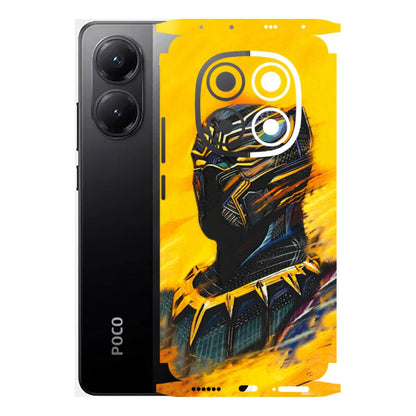 POCO Phone Skins (All Models) - Yellow Panther - 3D Embossed Finish (L-54) Poco X7 5G
