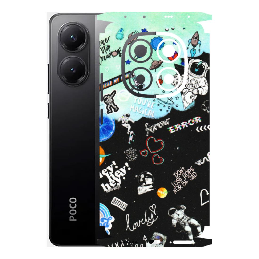 POCO Phone Skins (All Models) - Living In A Space Dream - Matte Finish (M-46) Poco X7 5G