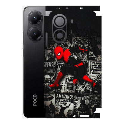 POCO Phone Skins (All Models) - SpiderMan New - 3D Embossed Finish (L-162) Poco X7 PRO