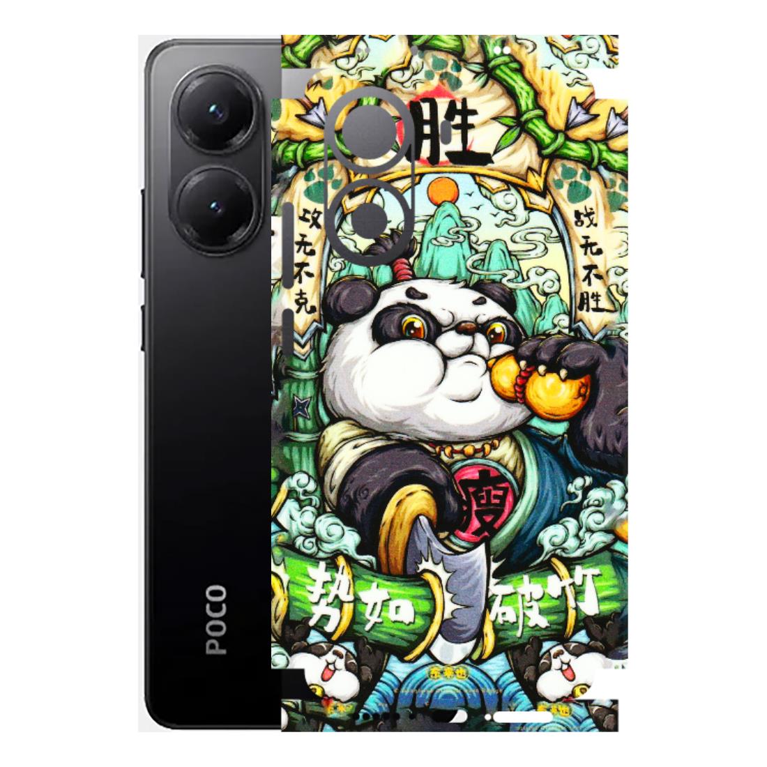 POCO Phone Skins (All Models) - Royal Rich Panda - 3D Embossed Finish (L-170) Poco X7 PRO