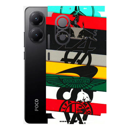 POCO Phone Skins (All Models) - Multi Designer Brands - 3D Embossed Finish (L-187) Poco X7 PRO