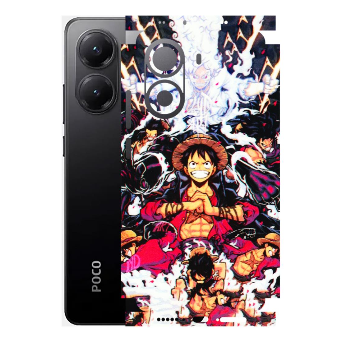 POCO Phone Skins (All Models) - Luffy Anime Character - 3D Embossed Finish (L-203) Poco X7 PRO