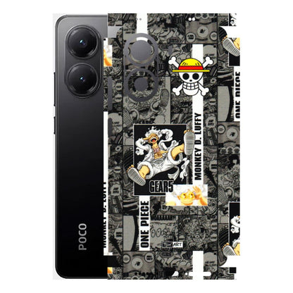 POCO Phone Skins (All Models) - Cuffy Anime MonkeyCamic - 3D Embossed Finish (L-242) Poco X7 PRO