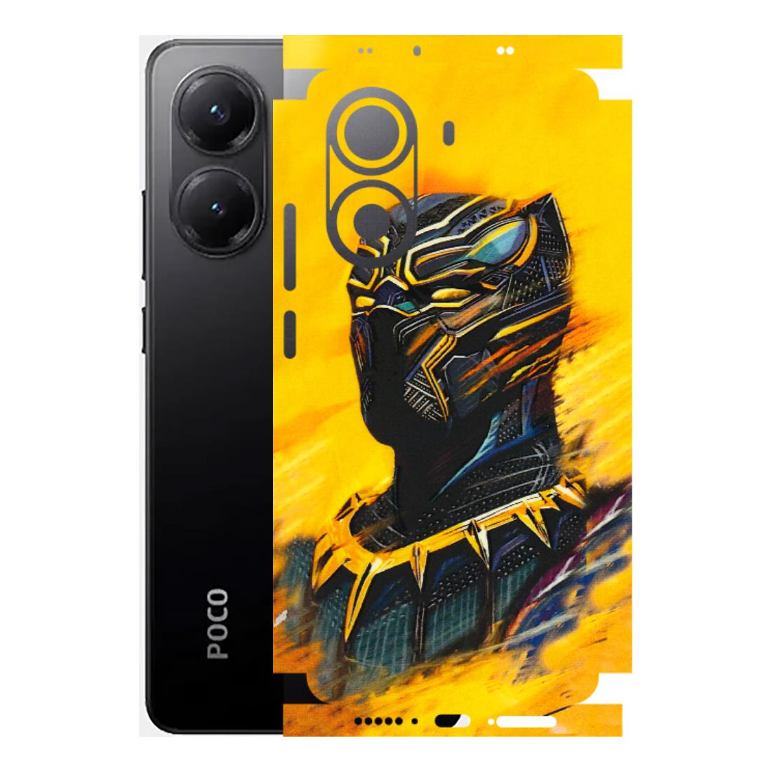 POCO Phone Skins (All Models) - Yellow Panther - 3D Embossed Finish (L-54) Poco X7 PRO