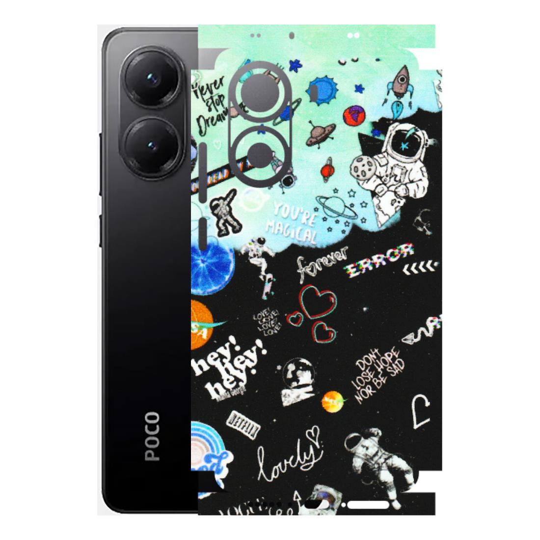 POCO Phone Skins (All Models) - Living In A Space Dream - Matte Finish (M-46) Poco X7 PRO
