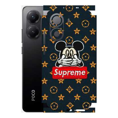 POCO Phone Skins (All Models) - Mickey Supreme - Matte Finish (M-83) Poco X7 PRO