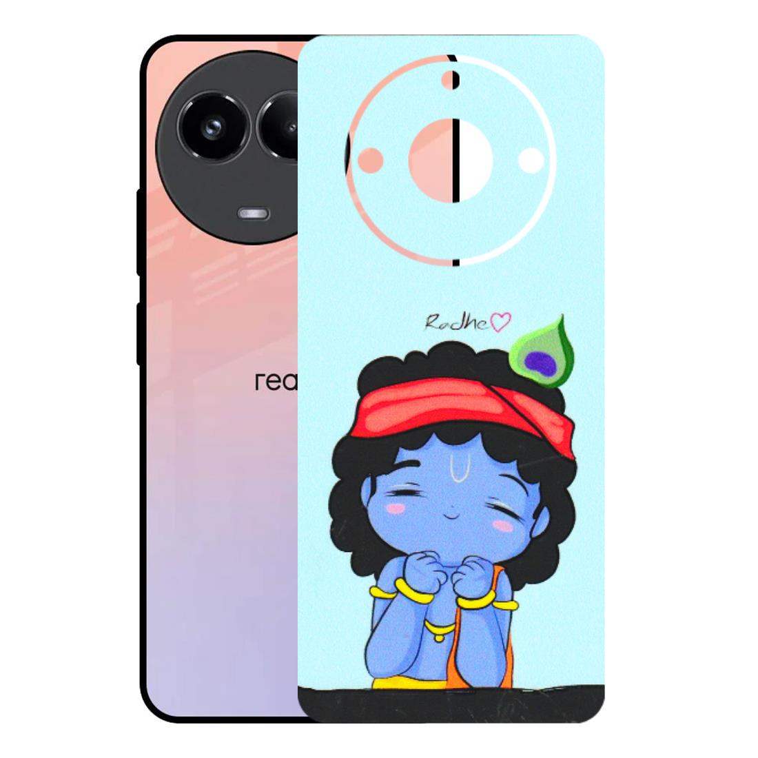Realme Phone Skins (All Models) - Radhe Radhe Cute Toon - 3D Embossed Finish (L-05) Realme 11 (5G)