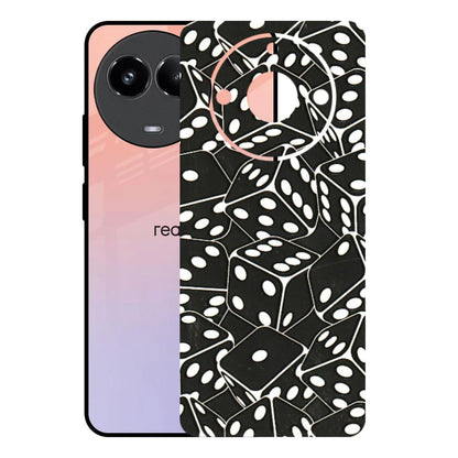 Realme Phone Skins (All Models) - Big Black Dices - 3D Embossed Finish (L-106) Realme 11 (5G)