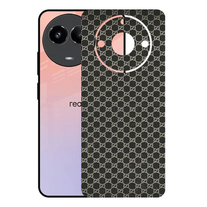 Realme Phone Skins (All Models) - Black G Print - 3D Embossed Finish (L-109) Realme 11 (5G)