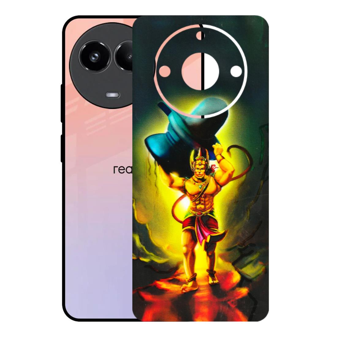 Realme Phone Skins (All Models) - Hanuman Ji - 3D Embossed Finish (L-128) Realme 11 (5G)