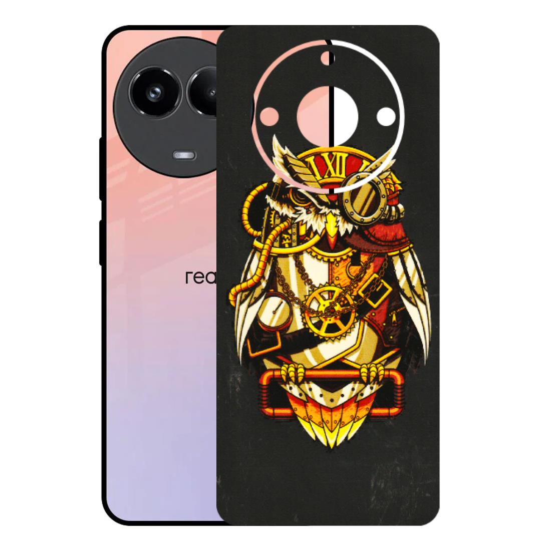 Realme Phone Skins (All Models) - Classy Smart Owl - 3D Embossed Finish (L-144) Realme 11 (5G)